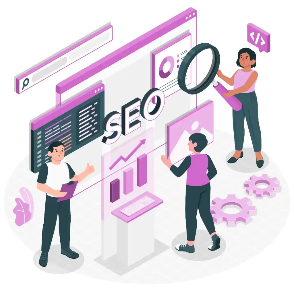 Personas analizando estrategias SEO