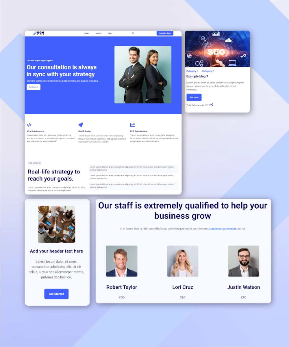 GOM Sites Professional services template