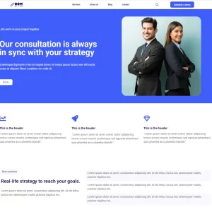 gom sites template de servicios